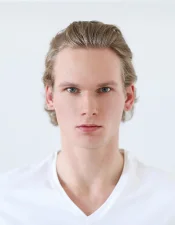 Original image with white clothes and light background