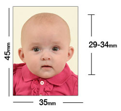 Baby passport photo requirements