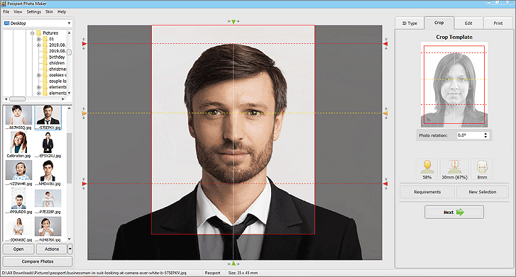 Biometric Passport Photo