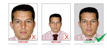Photo d'identité pour passeport example 1