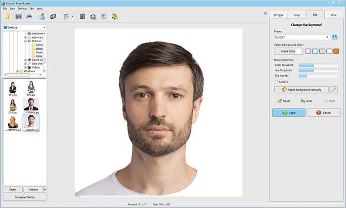 free passport photo maker 2x2