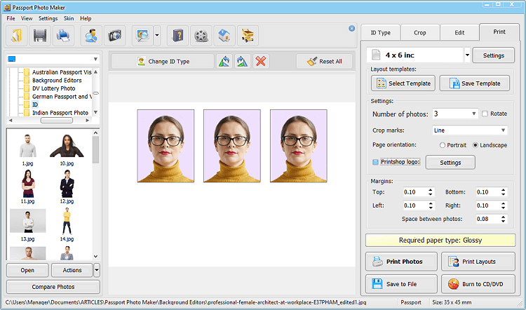 passport photo tool