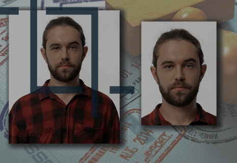 Passport and visa photo cropping tool