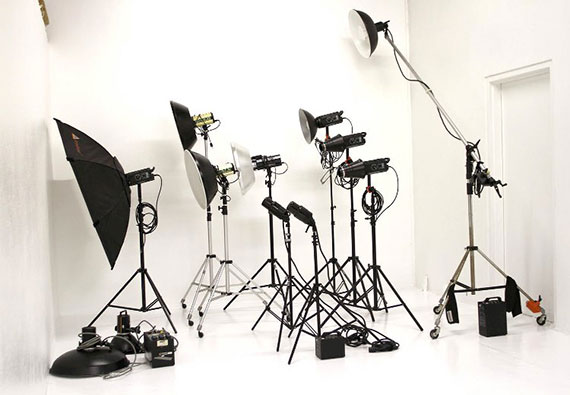 Digital photography shop studio equipment