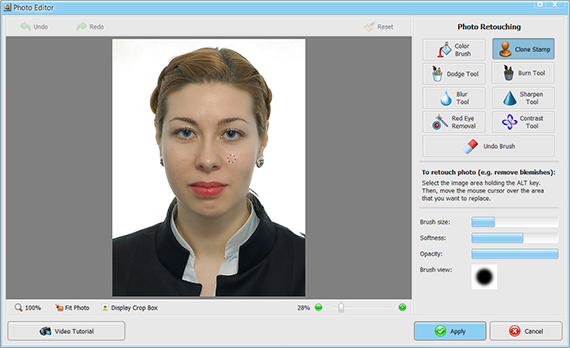 official passport photo maker